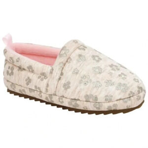 Carters toddler girls tan leopard slippers size 7/8C